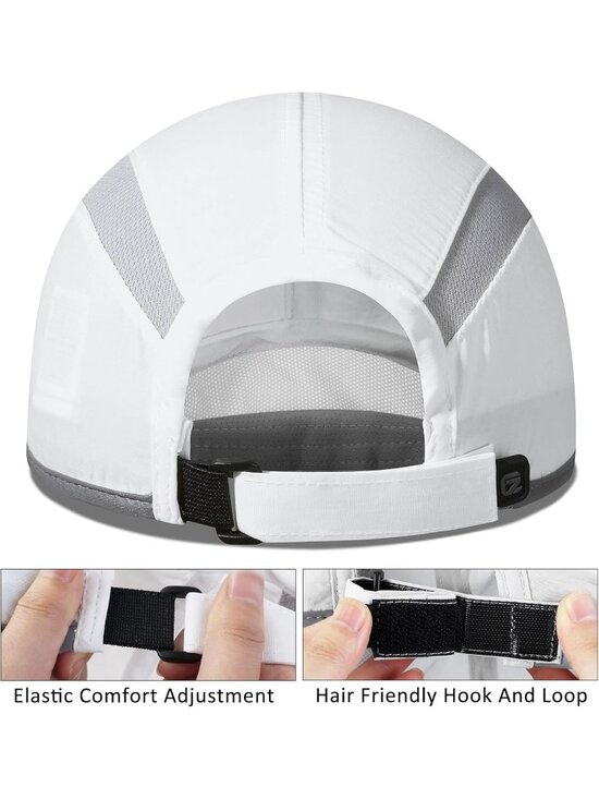〽️Women White Reflective Folding Hat Design UPF 50+ Sun Protection Sport Hats main image 4